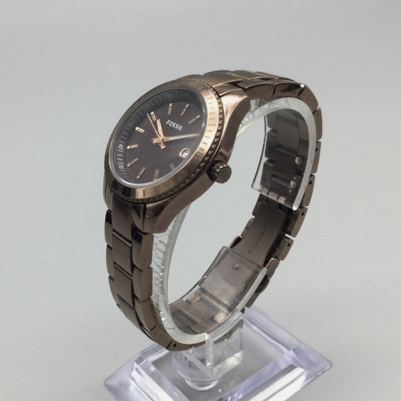 Fossil Mini Stella Watch Women 31mm Metallic Brown Date ES-3029 - Picture 3 of 4